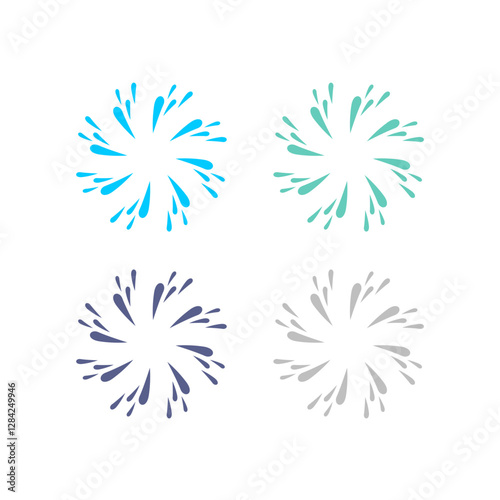 Water Splash Sign Symbol Logo Vector isolated on White
