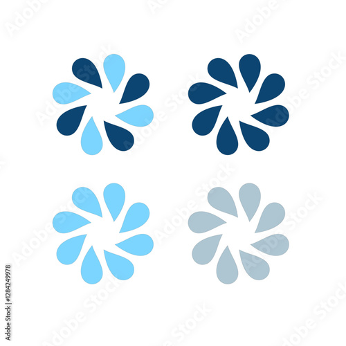 Water Splash Sign Symbol Logo Vector isolated on White