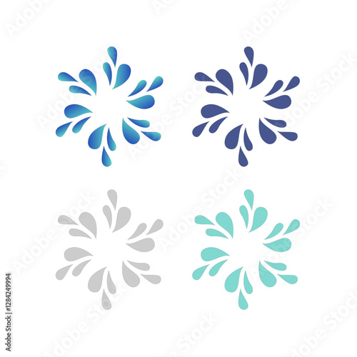 Water Splash Sign Symbol Logo Vector