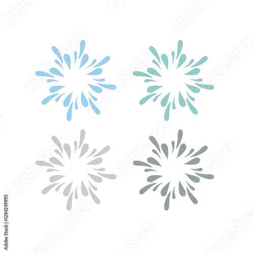 Water Splash Sign Symbol Logo Vector