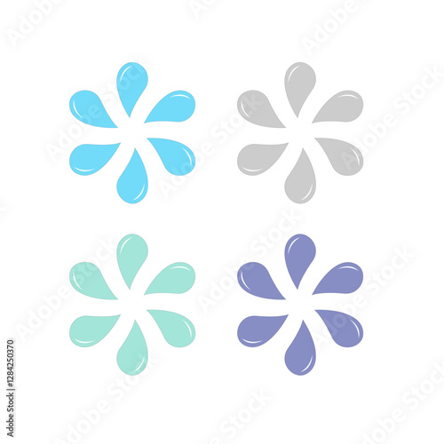 Water Splash Sign Symbol Logo Vector