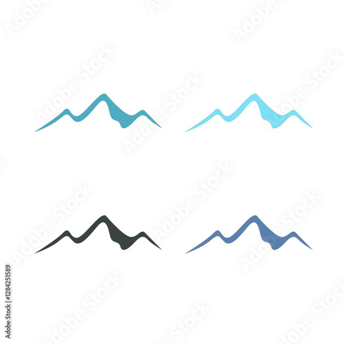 DESIGN HILLS SIGN SYMBOL LOGO VECTOR ISOLATED ON WHITE