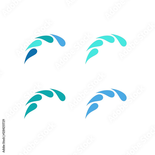 Water Splash Sign Symbol Logo Vector
