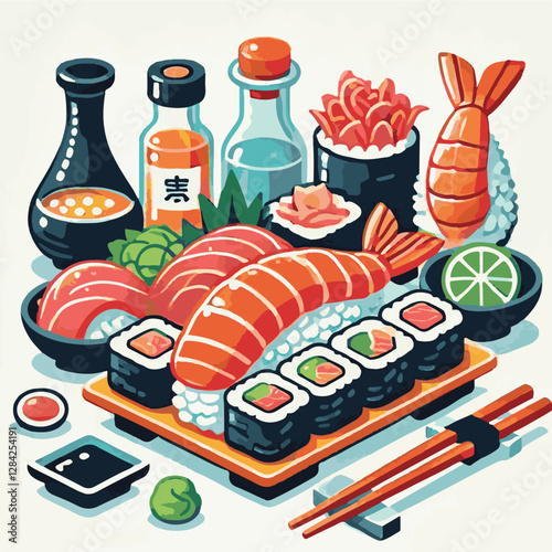 seafood, sushi, gourmet, fresh, delicious, rice, food, traditional, fish, japanese, cuisine, sashimi, maki, asian, tasty, culinary, healthy, salmon, roll, lunch, japan, seaweed, restaurant, dinner, as