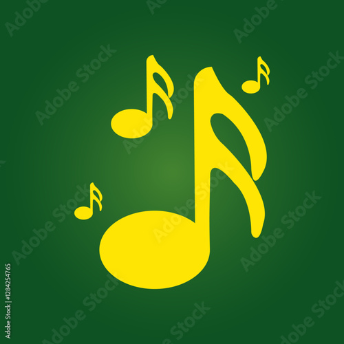 Music note trendy artwork attractive abstract vector illustration colorful valuable design