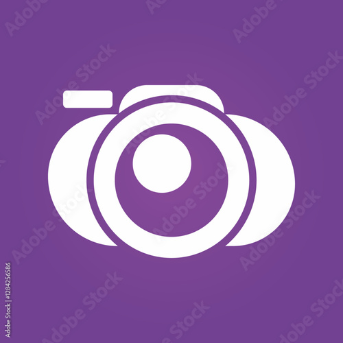 Camera trendy artwork pretty abstract vector illustration colorful valuable design