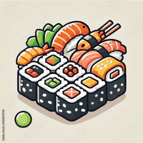 seafood, sushi, gourmet, fresh, delicious, rice, food, traditional, fish, japanese, cuisine, sashimi, maki, asian, tasty, culinary, healthy, salmon, roll, lunch, japan, seaweed, restaurant, dinner, as