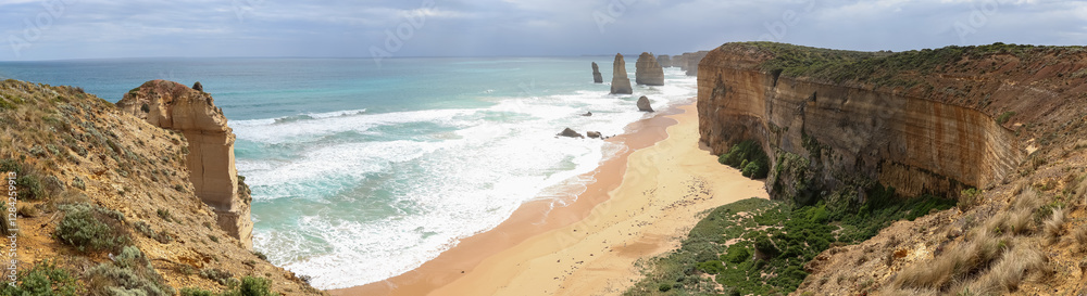 View of landscape and seascape the Twelve Apostles location is beautiful good view point at great ocean road australia View of landscape and seascape the Twelve Apostles location is beautiful good view point at great ocean road australia