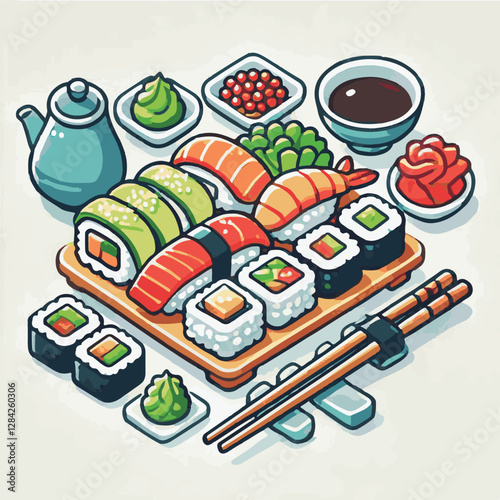 seafood, sushi, gourmet, fresh, delicious, rice, food, traditional, fish, japanese, cuisine, sashimi, maki, asian, tasty, culinary, healthy, salmon, roll, lunch, japan, seaweed, restaurant, dinner, as