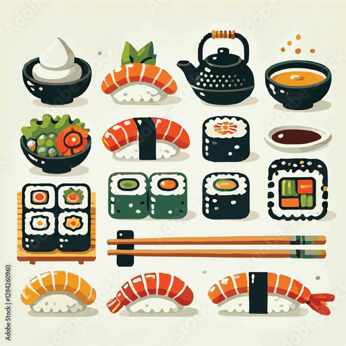 seafood, sushi, gourmet, fresh, delicious, rice, food, traditional, fish, japanese, cuisine, sashimi, maki, asian, tasty, culinary, healthy, salmon, roll, lunch, japan, seaweed, restaurant, dinner, as