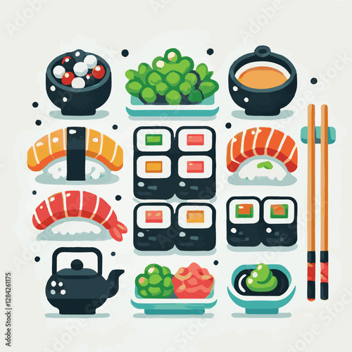 seafood, sushi, gourmet, fresh, delicious, rice, food, traditional, fish, japanese, cuisine, sashimi, maki, asian, tasty, culinary, healthy, salmon, roll, lunch, japan, seaweed, restaurant, dinner, as