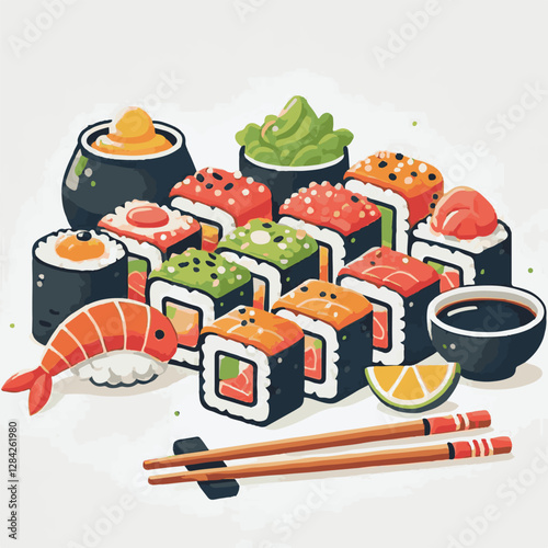 seafood, sushi, gourmet, fresh, delicious, rice, food, traditional, fish, japanese, cuisine, sashimi, maki, asian, tasty, culinary, healthy, salmon, roll, lunch, japan, seaweed, restaurant, dinner, as