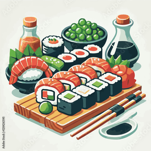 seafood, sushi, gourmet, fresh, delicious, rice, food, traditional, fish, japanese, cuisine, sashimi, maki, asian, tasty, culinary, healthy, salmon, roll, lunch, japan, seaweed, restaurant, dinner, as
