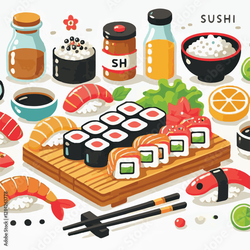 seafood, sushi, gourmet, fresh, delicious, rice, food, traditional, fish, japanese, cuisine, sashimi, maki, asian, tasty, culinary, healthy, salmon, roll, lunch, japan, seaweed, restaurant, dinner, as