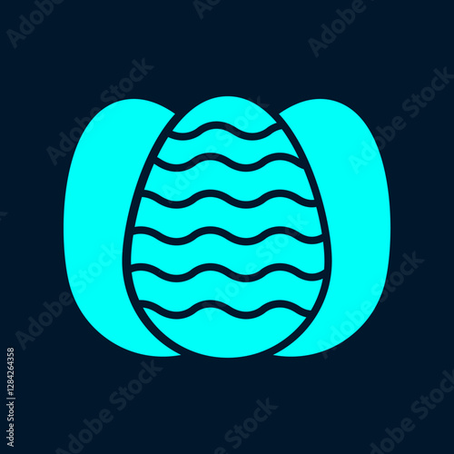 Egg Easter trendy artwork glorious abstract vector illustration colorful valuable design