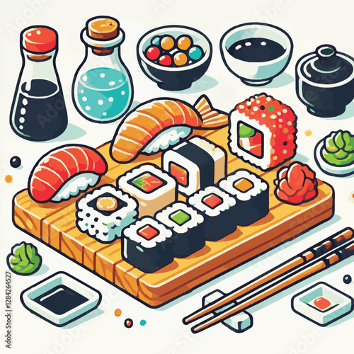 seafood, sushi, gourmet, fresh, delicious, rice, food, traditional, fish, japanese, cuisine, sashimi, maki, asian, tasty, culinary, healthy, salmon, roll, lunch, japan, seaweed, restaurant, dinner, as