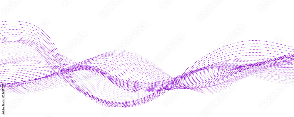 Fototapeta premium Abstract purple wave background. 