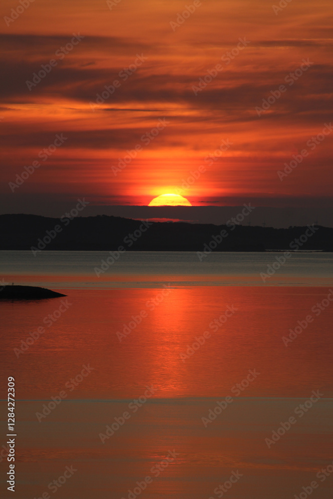 Sunset on the coast in Norway Sunset on the coast in Norway
