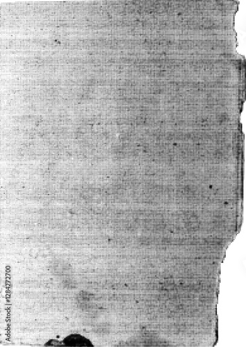 Large halftone vintage paper texture with a transparent background