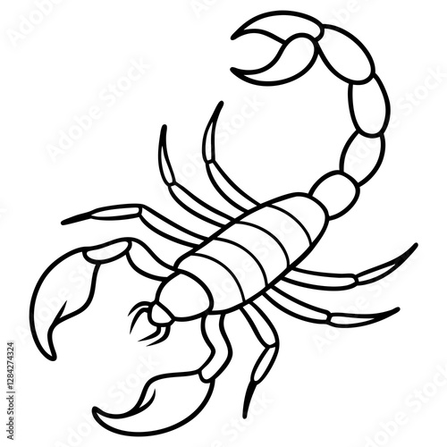 Scorpion Silhouette Sketch