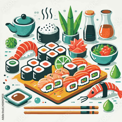 seafood, sushi, gourmet, fresh, delicious, rice, food, traditional, fish, japanese, cuisine, sashimi, maki, asian, tasty, culinary, healthy, salmon, roll, lunch, japan, seaweed, restaurant, dinner, as