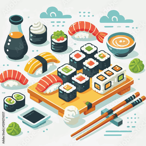 seafood, sushi, gourmet, fresh, delicious, rice, food, traditional, fish, japanese, cuisine, sashimi, maki, asian, tasty, culinary, healthy, salmon, roll, lunch, japan, seaweed, restaurant, dinner, as