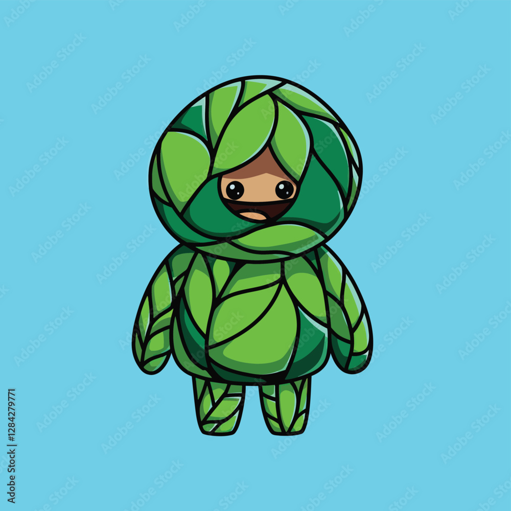 Fototapeta premium 2d vector illustration for cartoon character design for kids and comic book stickers printing and cartoon movie 