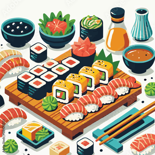 seafood, sushi, gourmet, fresh, delicious, rice, food, traditional, fish, japanese, cuisine, sashimi, maki, asian, tasty, culinary, healthy, salmon, roll, lunch, japan, seaweed, restaurant, dinner, as