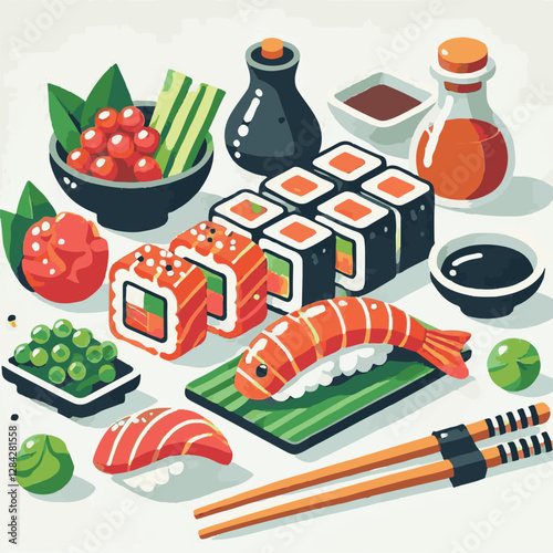 seafood, sushi, gourmet, fresh, delicious, rice, food, traditional, fish, japanese, cuisine, sashimi, maki, asian, tasty, culinary, healthy, salmon, roll, lunch, japan, seaweed, restaurant, dinner, as