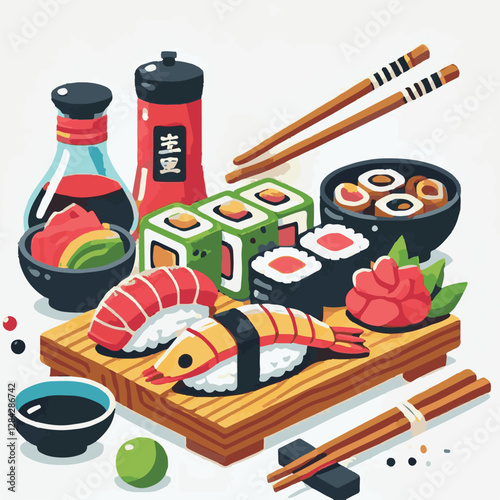 seafood, sushi, gourmet, fresh, delicious, rice, food, traditional, fish, japanese, cuisine, sashimi, maki, asian, tasty, culinary, healthy, salmon, roll, lunch, japan, seaweed, restaurant, dinner, as