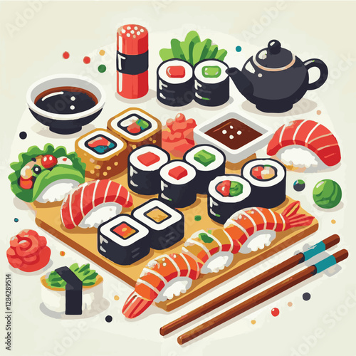 seafood, sushi, gourmet, fresh, delicious, rice, food, traditional, fish, japanese, cuisine, sashimi, maki, asian, tasty, culinary, healthy, salmon, roll, lunch, japan, seaweed, restaurant, dinner, as