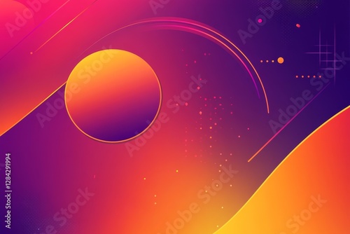 Colorful gradient with purple and orange background for web design