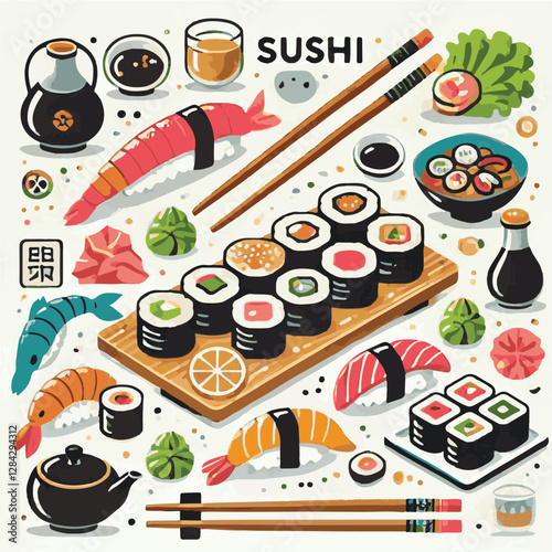seafood, sushi, gourmet, fresh, delicious, rice, food, traditional, fish, japanese, cuisine, sashimi, maki, asian, tasty, culinary, healthy, salmon, roll, lunch, japan, seaweed, restaurant, dinner, as