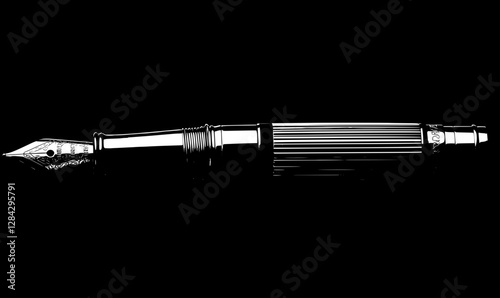 A Luxurious Gold Fountain Pen