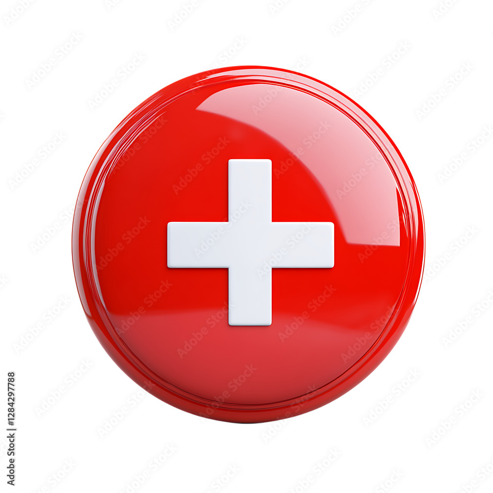Red Medical Icon with White Cross PNG Against Transparent Background for Healthcare Branding, Medical Logos, or First Aid Illustrations Red Medical Icon with White Cross PNG Against Transparent Background for Healthcare Branding, Medical Logos, or First Aid Illustrations