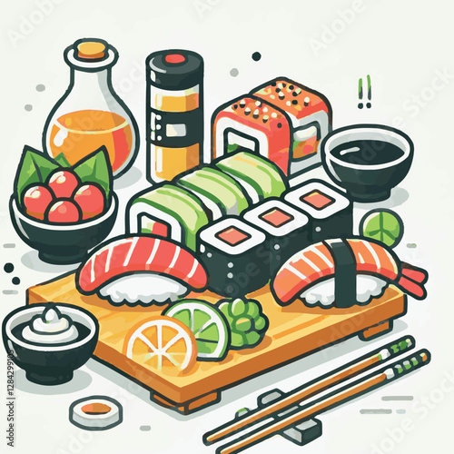 seafood, sushi, gourmet, fresh, delicious, rice, food, traditional, fish, japanese, cuisine, sashimi, maki, asian, tasty, culinary, healthy, salmon, roll, lunch, japan, seaweed, restaurant, dinner, as