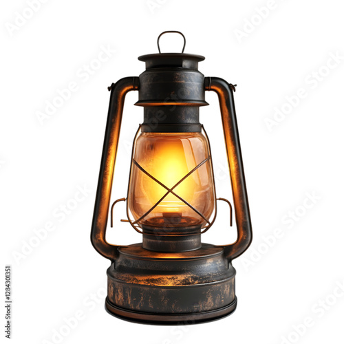 Antique Oil Lantern  Glowing Light  Vintage  Rustic  Home Decor  Illuminated  Metal  Glass