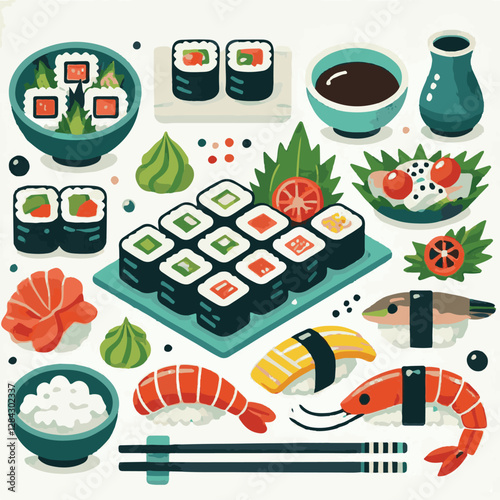 seafood, sushi, gourmet, fresh, delicious, rice, food, traditional, fish, japanese, cuisine, sashimi, maki, asian, tasty, culinary, healthy, salmon, roll, lunch, japan, seaweed, restaurant, dinner, as