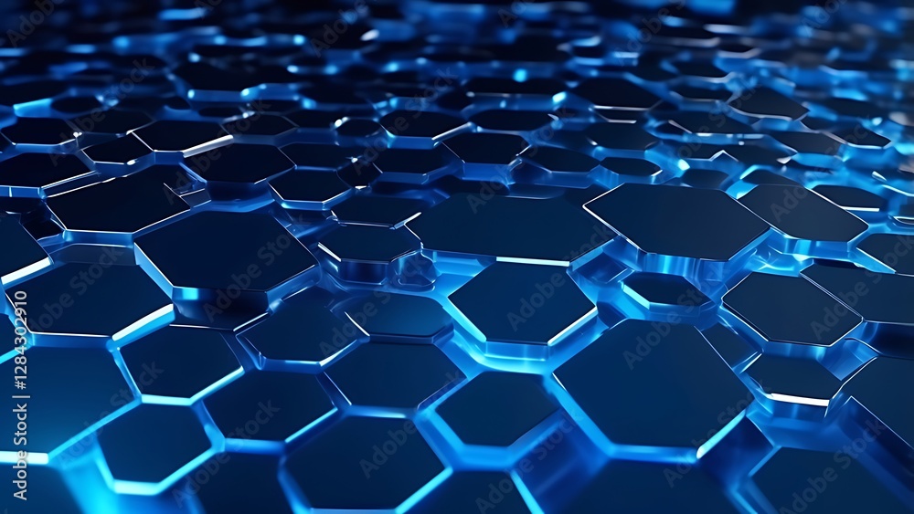 Fototapeta premium Hexagonal pattern for business, representing technology and innovation