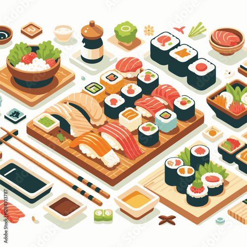 seafood, sushi, gourmet, fresh, delicious, rice, food, traditional, fish, japanese, cuisine, sashimi, maki, asian, tasty, culinary, healthy, salmon, roll, lunch, japan, seaweed, restaurant, dinner, as