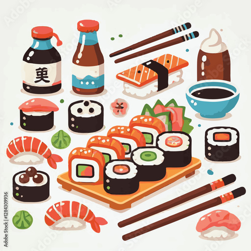 seafood, sushi, gourmet, fresh, delicious, rice, food, traditional, fish, japanese, cuisine, sashimi, maki, asian, tasty, culinary, healthy, salmon, roll, lunch, japan, seaweed, restaurant, dinner, as