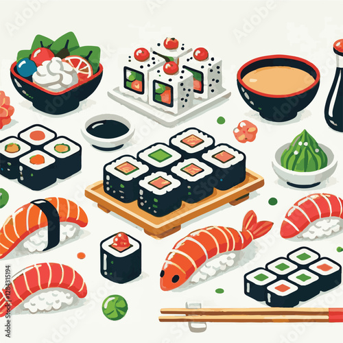 seafood, sushi, gourmet, fresh, delicious, rice, food, traditional, fish, japanese, cuisine, sashimi, maki, asian, tasty, culinary, healthy, salmon, roll, lunch, japan, seaweed, restaurant, dinner, as