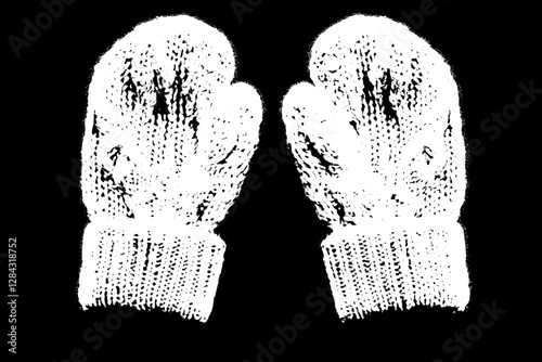 Elegant Cable Knit Mittens for Winter