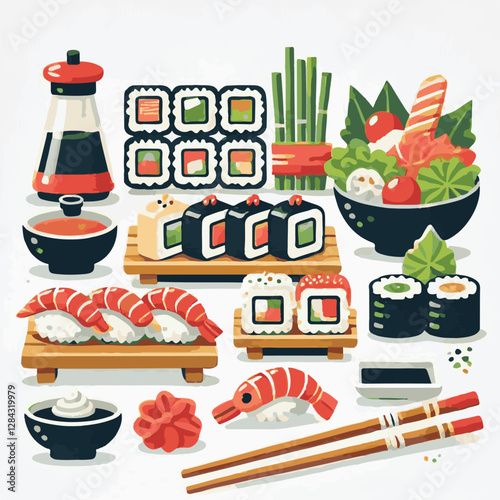 seafood, sushi, gourmet, fresh, delicious, rice, food, traditional, fish, japanese, cuisine, sashimi, maki, asian, tasty, culinary, healthy, salmon, roll, lunch, japan, seaweed, restaurant, dinner, as