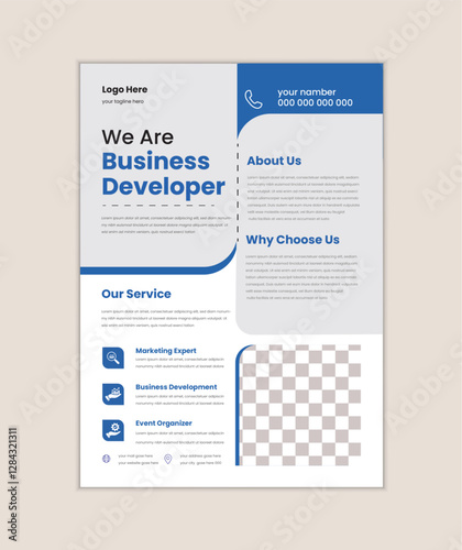 a4 flyer template, modern business flyer template, abstract business flyer and creative design, IT company flyer and editable vector template design, new digital marketing flyer set.


