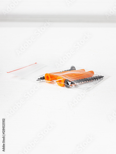 The bolts and screws are in the package