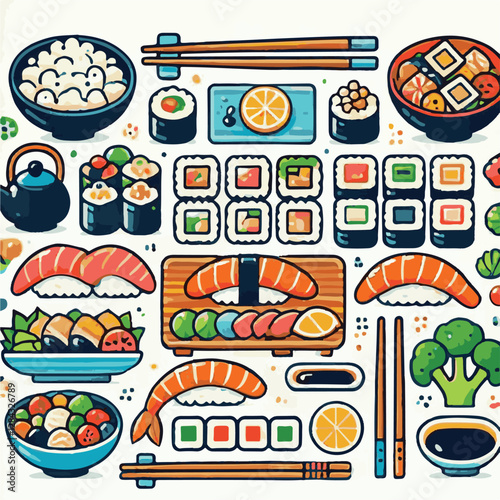 seafood, sushi, gourmet, fresh, delicious, rice, food, traditional, fish, japanese, cuisine, sashimi, maki, asian, tasty, culinary, healthy, salmon, roll, lunch, japan, seaweed, restaurant, dinner, as
