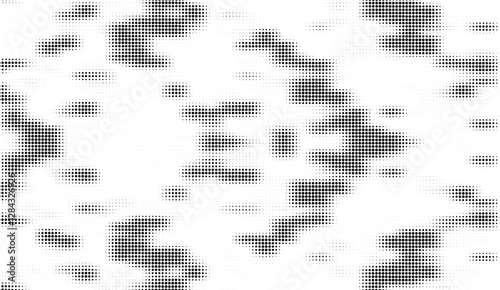 Halftone Abstract Pattern, An intricate dance of black dots against a stark white backdrop creating a mesmerizing visual texture perfect for modern designs and artistic projects