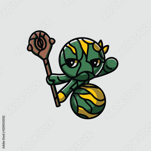 2d vector illustration for cartoon character design for kids and comic book stickers printing and cartoon movie 
