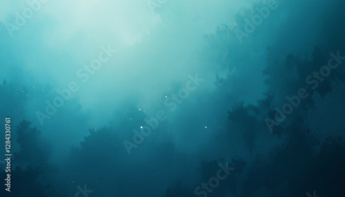 Wallpaper Mural Mysterious fog rolling through lush forest nature scene ethereal environment Torontodigital.ca